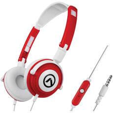 Amplify Symphony Series Aux Headphones - Red and White (AM2005RW)