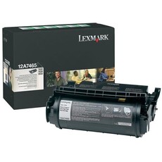 Lexmark 12A7465 Extra High Yield Return Program Black Laser Toner Cartridge