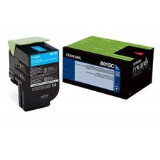 Lexmark 808SC Cyan Return Program Toner Cartridge (80C8SC0)