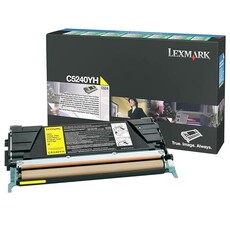 Lexmark C5240YH High Yield Return Program Yellow Laser Toner Cartridge