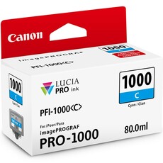 Genuine Canon Lucia PFI-1000 Cyan Ink Cartridge