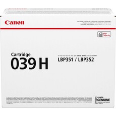 Genuine Canon 039H High Yield Black Toner Cartridge (0288C001AA)