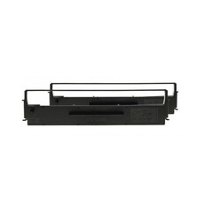 Genuine Epson Dual Pack SIDM Black Ribbon for LX-350/300+/300+II (C13S015647BA)