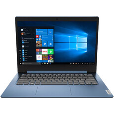 Lenovo IdeaPad Slim 1-14AST-05 Notebook PC - AMD A4-9120e / 14" HD / 4GB RAM / 64GB eMMC / Win 10 Home / Ice Blue (81VS002KSA)