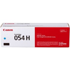 Genuine Canon 054H High Capacity Cyan Toner Cartridge (3027C002AA)