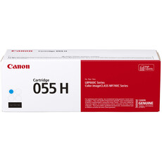 Genuine Canon 055H High Capacity Cyan Toner Cartridge (3019C002AA)