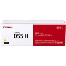 Genuine Canon 055H High Capacity Yellow Toner Cartridge (3017C002AA)