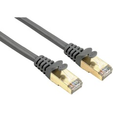 Hama CAT 5e STP, gold-plated, shielded, 10.00 m Network Cable Grey (41898)