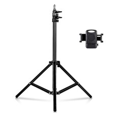 LEKKERMOTION NS-5S Mobile Phone Adjustable Portable Tripod With Bluetooth Remote Control - Black (LM-NS5S)