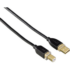 Hama USB 2.0 Cable A To B 3M Blister Mid - Black (46772)