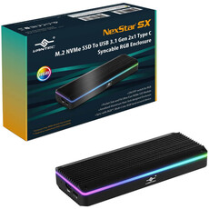 Vantec M.2  NVME&M.2 SATA SSD to USB 3.1 Gen 2 Type C  with RGB LED (VANTEC ENC NST-211C3-RGB)