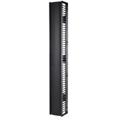 APC Valueline, Vertical Cable Manager for 2 & 4 Post Racks, 96"H X 12"W, Single-Sided with Door (AR8768)