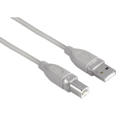 Hama USB 2.0 Cable A To B 1.8M Blister Entry - Grey (45021)