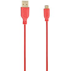 Hama USB 2.0 Micro Cable Flexi Slim 0.75M - Red (135703)