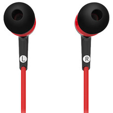 Genius HS-M225 In Ear Headset/Mic - Red (GEN-HS-M225R)