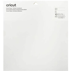 Cricut Smart 10 sheets 33x33cm Sticker Cardstock - White (CC SMART STCKR CS 10SHT WH)