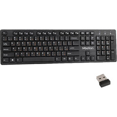 Meetion Wireless Standard Chocolate Keyboard - Black (WK841)