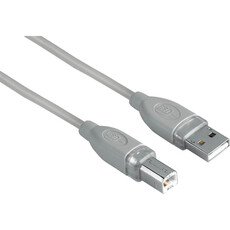 Hama USB 2.0 Cable A To B 3M Blister Entry - Grey (45022)