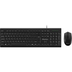 Meetion 2.4G Corded Mouse And Keyboard Combo - Black (C100)