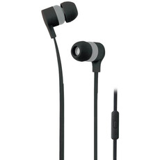 Polaroid Tangle Free Wired Earbuds - Black and Grey (PEP219BG)