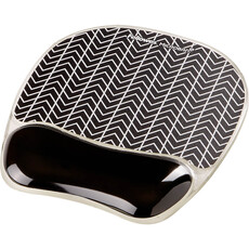 Fellowes Photo Gel Mousepad Wrist Support - Chevron (9653401)