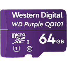 WD Purple 64GB SC QD101 ULTRA Endurance Class 10UHS.I U1 MICROSDXC (WDD064G1P0C)