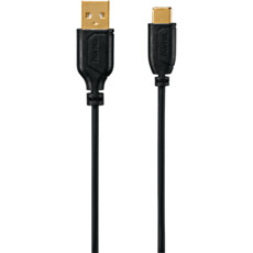 Hama 0.75M USB Type C Flexi Cable - Black (135784)