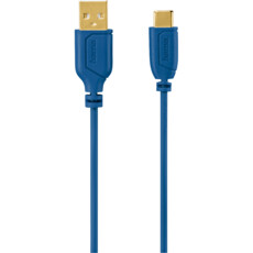 Hama 0.75M USB Type C Flexi Cable - Blue (135785)