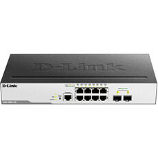 D-Link 8-Ports 10/100/1000Mbps + 2 SFP Ports Managed Metro Ethernet Switch (DGS-3000-10L)