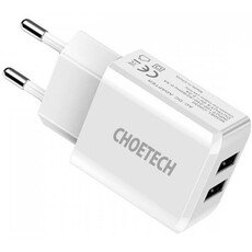 Choetech 10W Dual Port EU Wall Charger (01.01.02.XX-C0030EU-WH)