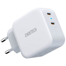 Choetech Dual PD40W USB-C EU Charger For iPhone 12/13 (PD6009-EU-WH)