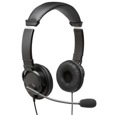 Kensington USB Call Centre Dual Headset/Headphones -Black (K97601WW)