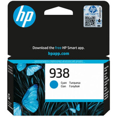 Genuine HP 938 Cyan Ink Cartridge (4S6X5PE)