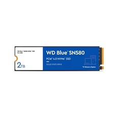 Western Digital Blue SN580 2TB M.2 2280 PCIe NVMe Gen4 x4 Solid State Drive (WDS200T3B0E)