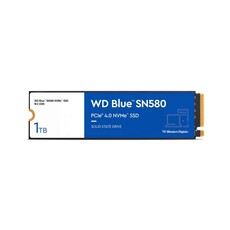 Western Digital Blue SN580 1TB M.2 2280 PCIe NVMe Gen4 x4 Solid State Drive (WDS100T3B0E)