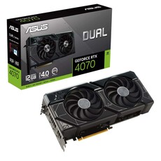 ASUS Dual GeForce RTX 4070 12GB GDDR6X Graphics Card (90YV0IZ3-M0NA00)