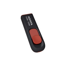 ADATA C008 32GB USB 2.0 Type-A Black & Red Flash Drive (AC008-32G-RKD)