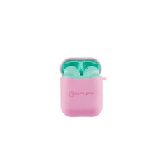 Amplify Buds Series True Wireless Green & Pink Earphones (AM-1119-GRPK)