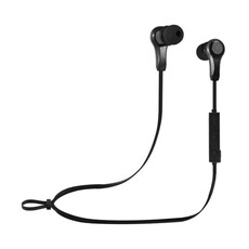 Amplify Blue Series Solid Black Bluetooth Earphones (AM-1106-BK)