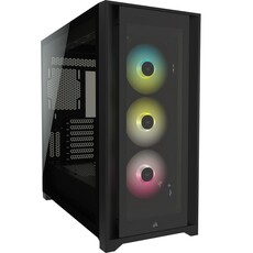 Corsair iCUE 5000X RGB Tempered Glass Mid-Tower ATX Black PC Smart Case (CC-9011212-WW)