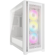 Corsair iCUE 5000D RGB Airflow Mid-Tower White PC Case (CC-9011243-WW)