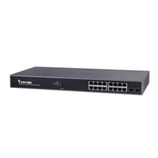 VIVOTEK 16xGE PoE+2xGE SFP VivoCam Web Smart Managed PoE Switch (AW-GEV-184B-250)