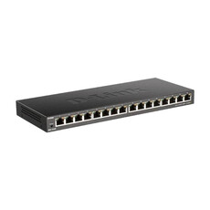 D-Link 16-Port 10/100/1000 Gigabit Desktop Switch (DGS-1016S)