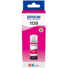 Genuine Epson EcoTank 108 70ml Magenta Ink Bottle (C13T09C34A)