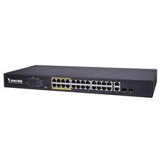 VIVOTEK 24xFE PoE+2xGE Combo Switch (AW-FGT-260D-380)