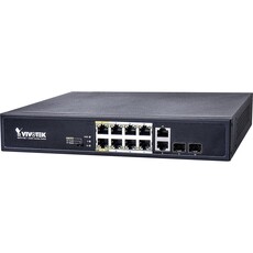 VIVOTEK 8xFE PoE+2xGE Unmanaged Combo Switch (AW-FGT-100D-120)