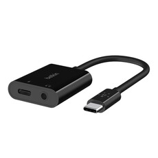 Belkin RockStar 3.5mm Audio + USB-C Charge Adapter (NPA004BTBK)