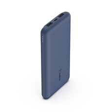 Belkin BoostCharge 10K 3-Port + USB-A to USB-C Cable Blue Power Bank (BPB011btBL)