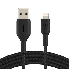 Belkin BoostCharge Braided Lightning to USB-A Black Cable (CAA002BT1MBK)