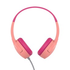 Belkin SoundForm Mini Wired On-Ear Pink Kids Headphones (AUD004BTPK)